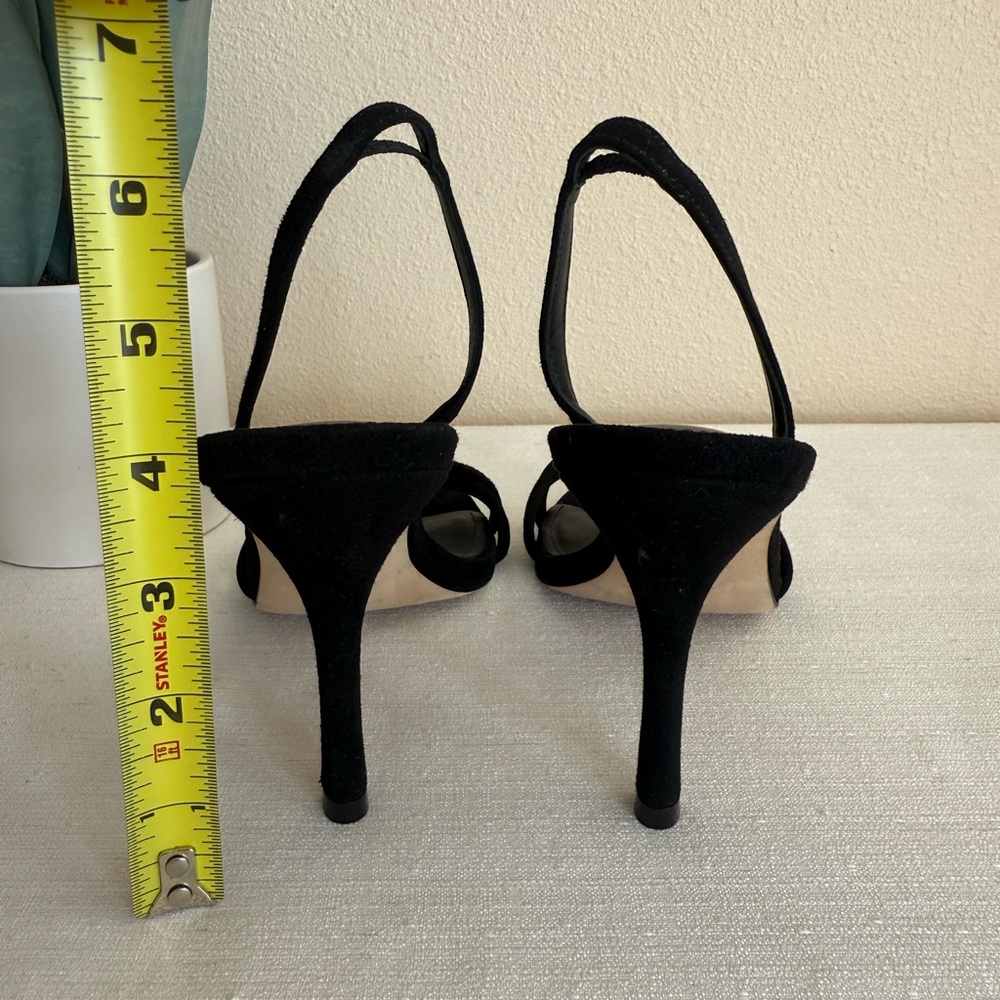 Larroude Black Suede Strap Elegant Heels - Picture 8 of 11